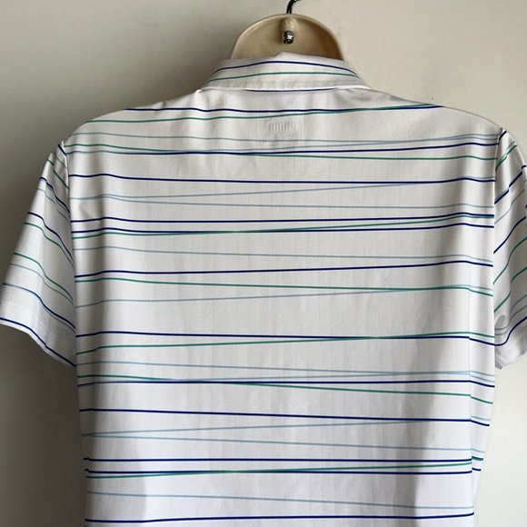 PUMA GOLF Striped PowerCool Polo Shirt Women's Small - Picture 5 of 12